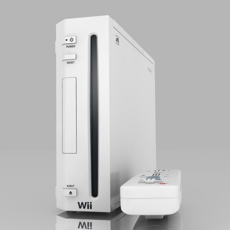 nintendo wii 3d model